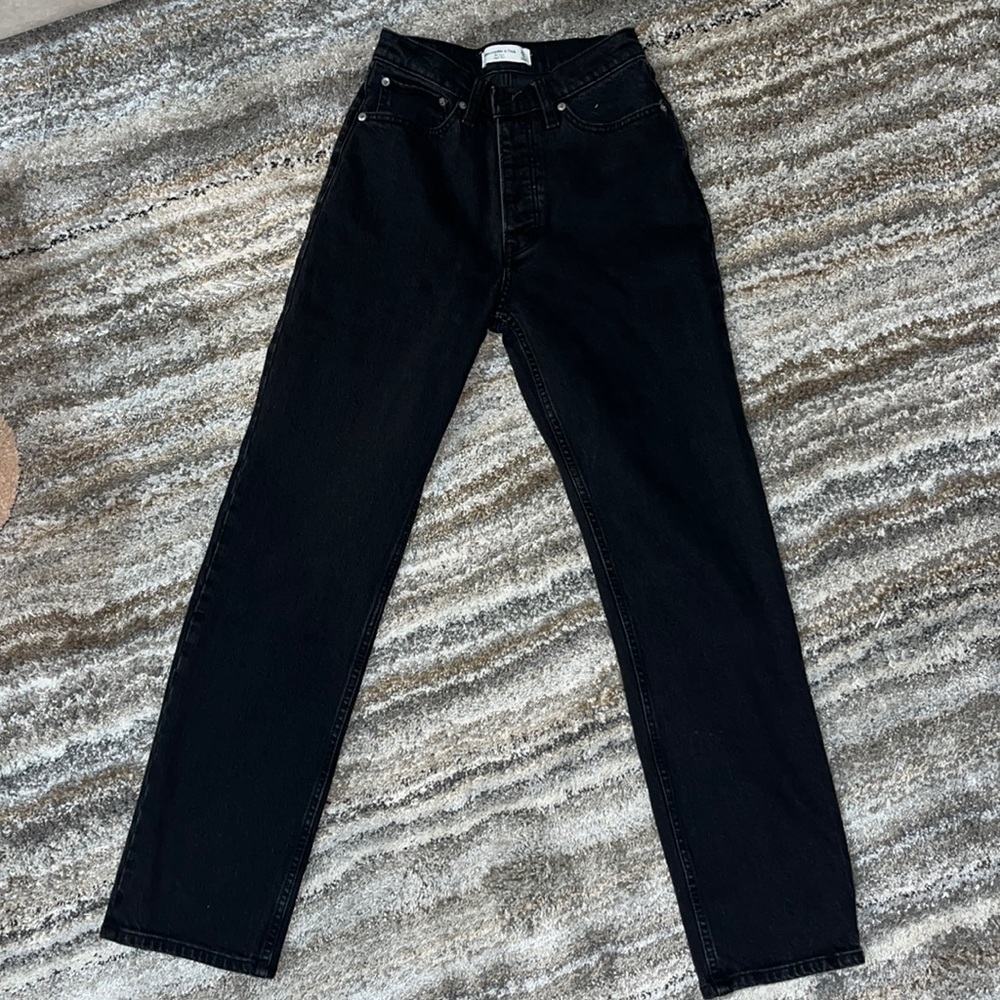Abercrombie and Fitch The Dad High Rise Jeans size 25/0 Regular